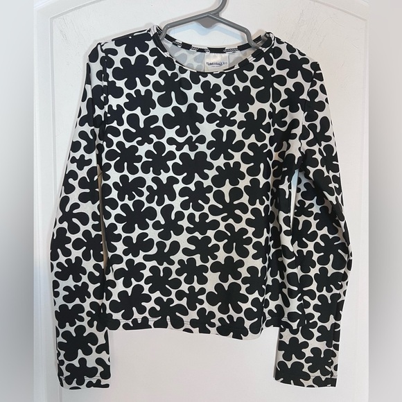 Marimekko for Target Black and White Rash Guard - Picture 1 of 4